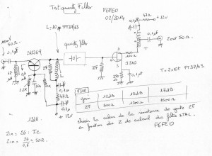 Figure 7 - Platine de test pour filtre (F6FEO)